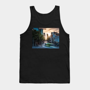 Melbourne Tram at Sunset Tank Top